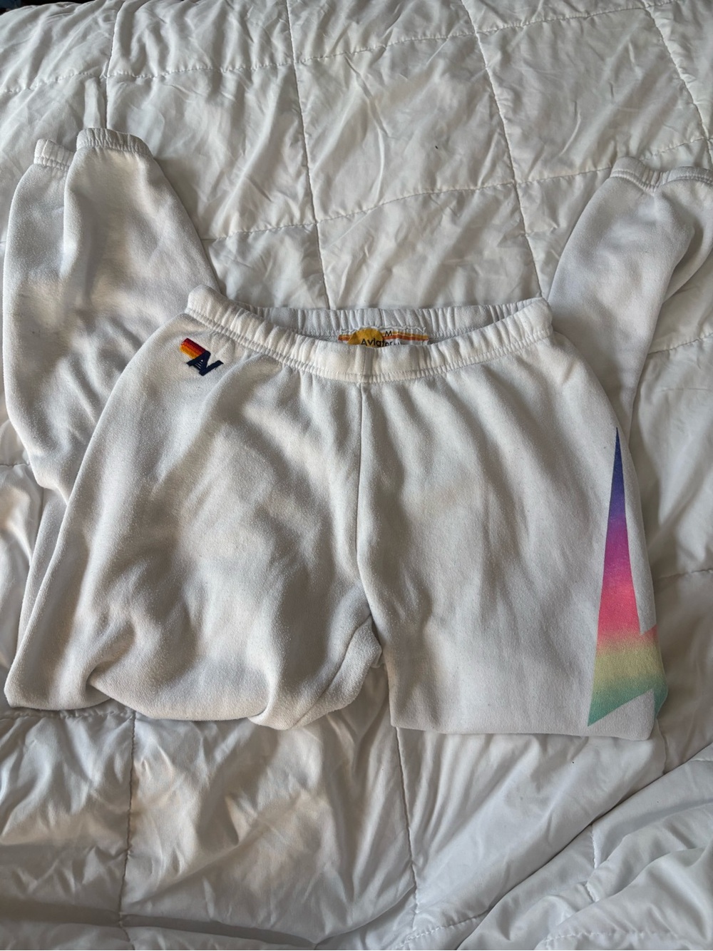 Aviator Nation White Sweatpants